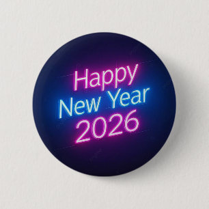 Neon Colored 2026 Year Badge