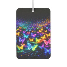 Neon-colored butterflies