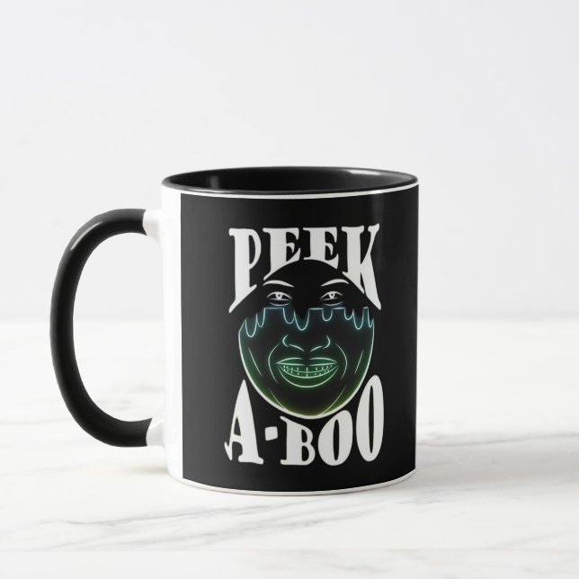 Neon Coloured Artwork - Peekabo Mug (Left)