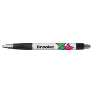 Neon Colourful Stars Whimsical Custom Name