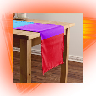 Neon Colourful Stripes    Short Table Runner