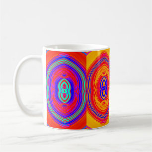 Neon Colours Abstract Pattern Coffee Mug