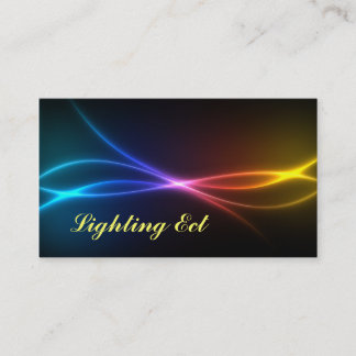 Neon Colours Business Cards Customise Title & Text