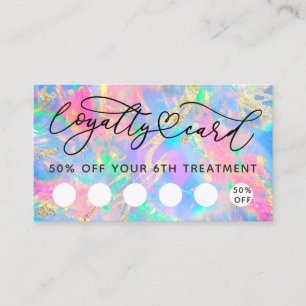 neon colours opal loyalty card