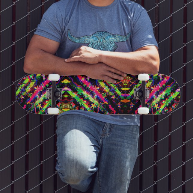 Neon Confetti Party Skateboard (Outdoor 3)