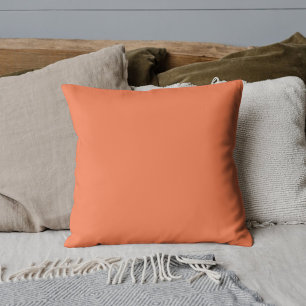 Neon Coral Solid Colour   Classic Cushion