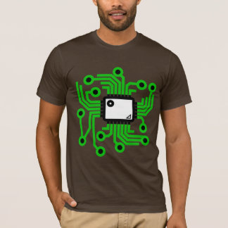 Neon CPU Chip Green T-Shirt