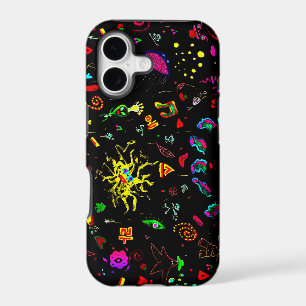 Neon Cyber Doodle Dark
