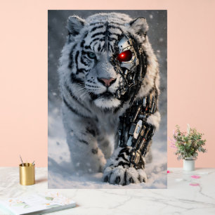Neon cybernetic Apex tiger tiger de Acrylic Sign