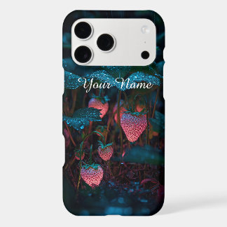 Neon Cyberpunk Abstract Flower Monogram Phone Case