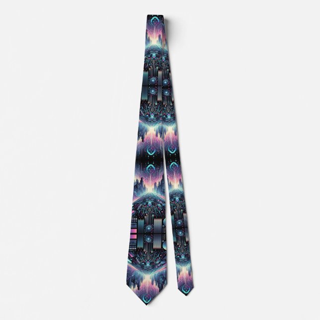 Neon Cyberworld Tie (Front)