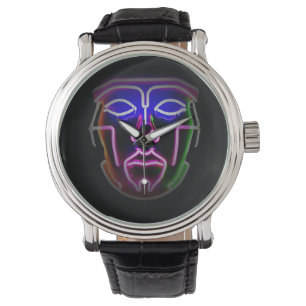 Neon Cyborg Futuristic black Watch