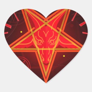 neon demon heart sticker