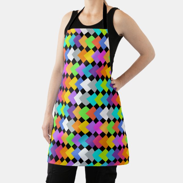 Neon Diamonds  Apron (Insitu)