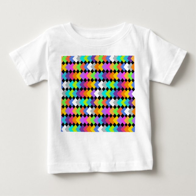 Neon Diamonds  Baby T-Shirt (Front)