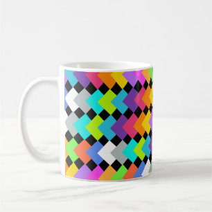 Neon Diamonds Coffee Mug