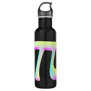 Neon Disco Pi Mathematical Constant 710 Ml Water Bottle