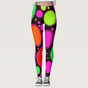 Neon Dot Party Leggings