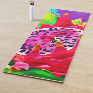 Neon Dragon Fruit Splendour Yoga Mat