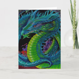 NEON DRAGON II by Lori Karels Card