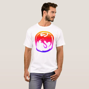 Neon Dragon men white T-shirt
