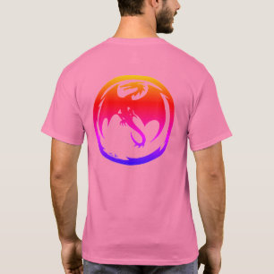 Neon Dragon pink T-shirt back