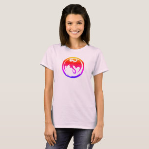 Neon Dragon women pale pink T-shirt