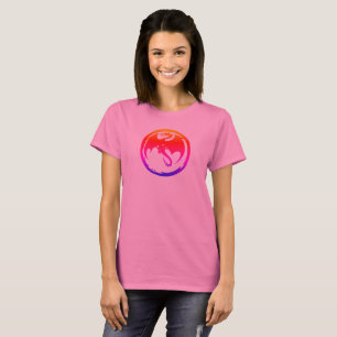 Neon Dragon women pink T-shirt