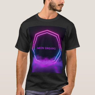 Neon Dreams Custom Name Retro 80s Synthwave T-Shir T-Shirt