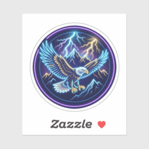 Neon Eagle Mountain Lightning Storm Glowing Sticke