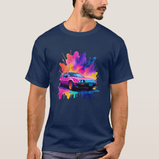 Neon Echoes Car T-Shirt