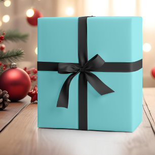 Neon Electric Blue Solid Colour Classic Elegan Wrapping Paper