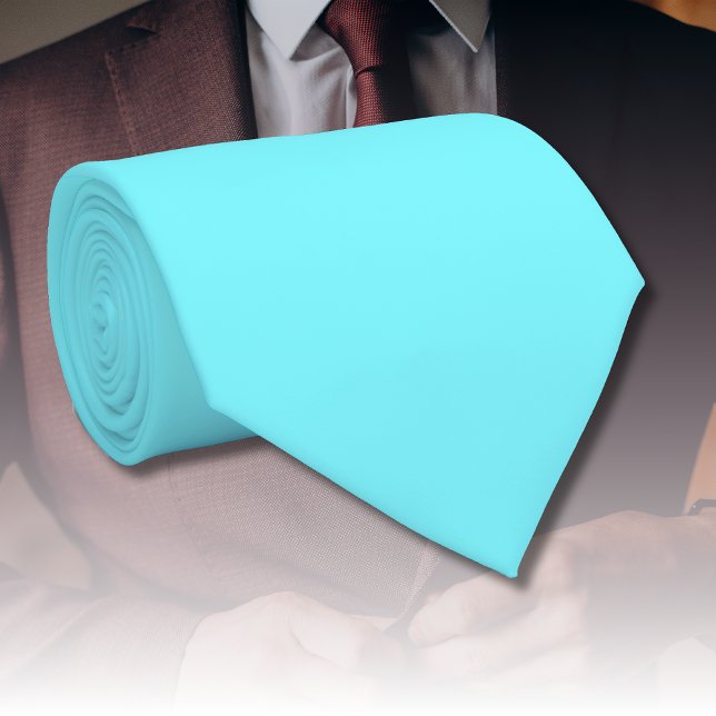 Neon Electric Blue Solid Colour | Classic Tie (Creator Uploaded)