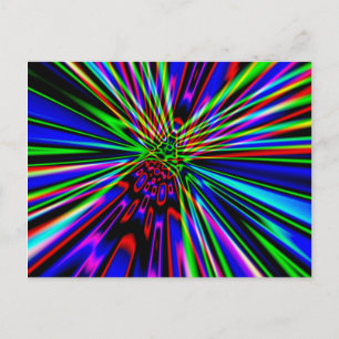 Neon Explosion Postcard