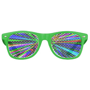 Neon Explosion Retro Sunglasses