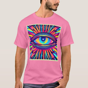 Neon Eye of the Cosmos T-Shirt