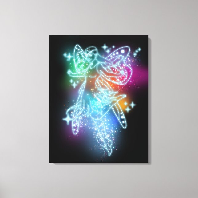 Neon Fairy  Canvas Print (Front)