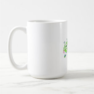 Neon Faith - Gotic Cross Flame Art Coffee Mug