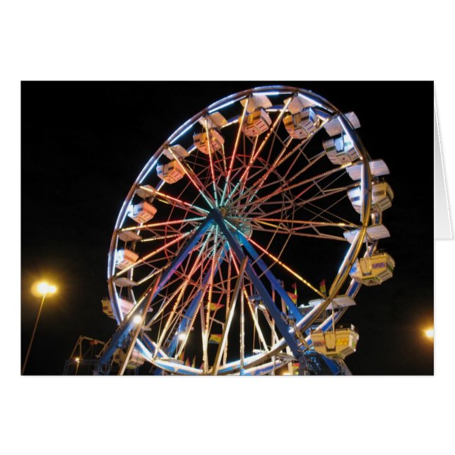 Neon Ferris Wheel (Front Horizontal)