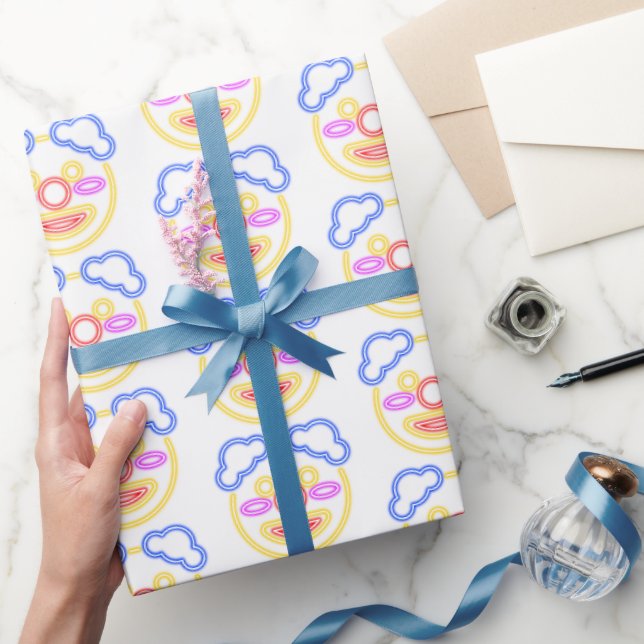Neon Figure Wrapping Paper (Gifting)