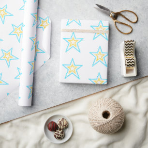 Neon Figure Wrapping Paper