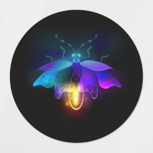 Neon Firefly on black