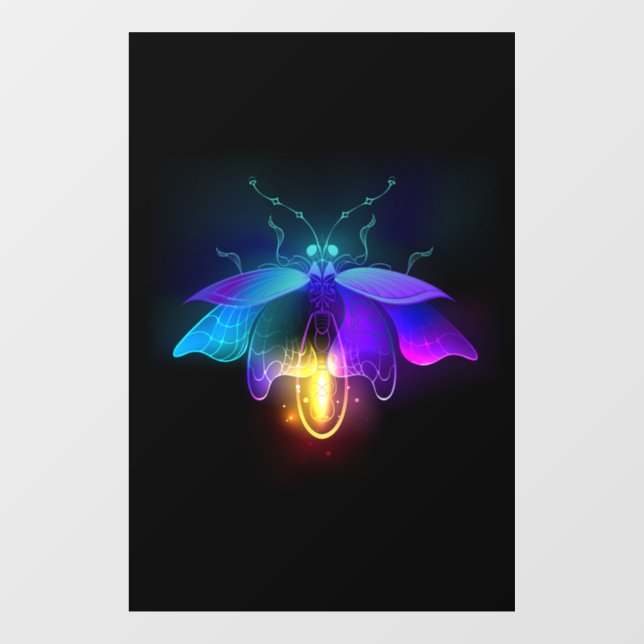 Neon Firefly on black (Sheet)