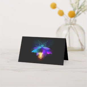 Neon Firefly on black Appointment Card