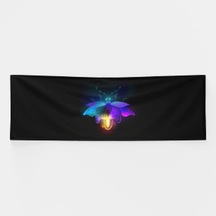 Neon Firefly on black Banner