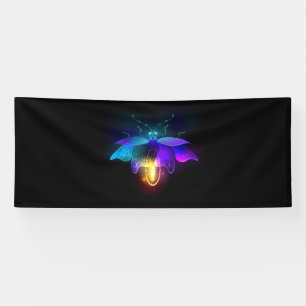 Neon Firefly on black Banner