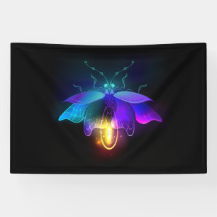 Neon Firefly on black Banner