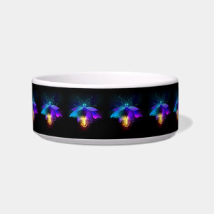 Neon Firefly on black Bowl