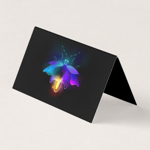 Neon Firefly on black Business Card