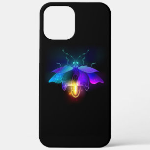 Neon Firefly on black iPhone 12 Pro Max Case
